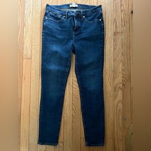 Madewell 8” Skinny Jeans Size 29 Dark Wash High Rise Stretch Y2K